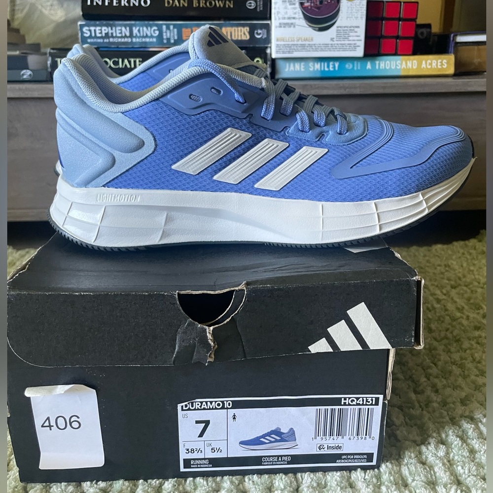 Adidas Women’s Duramo 10 Light Blue Size 7 Women
